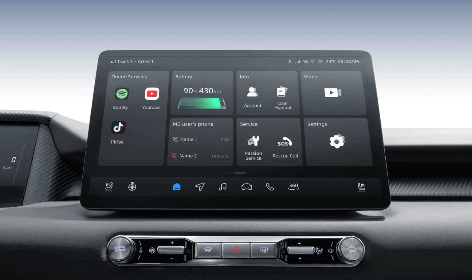 MGS5 EV, MGS5 interior, interior, Electronics, Stereo